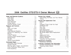 2006 Cadillac STS OM